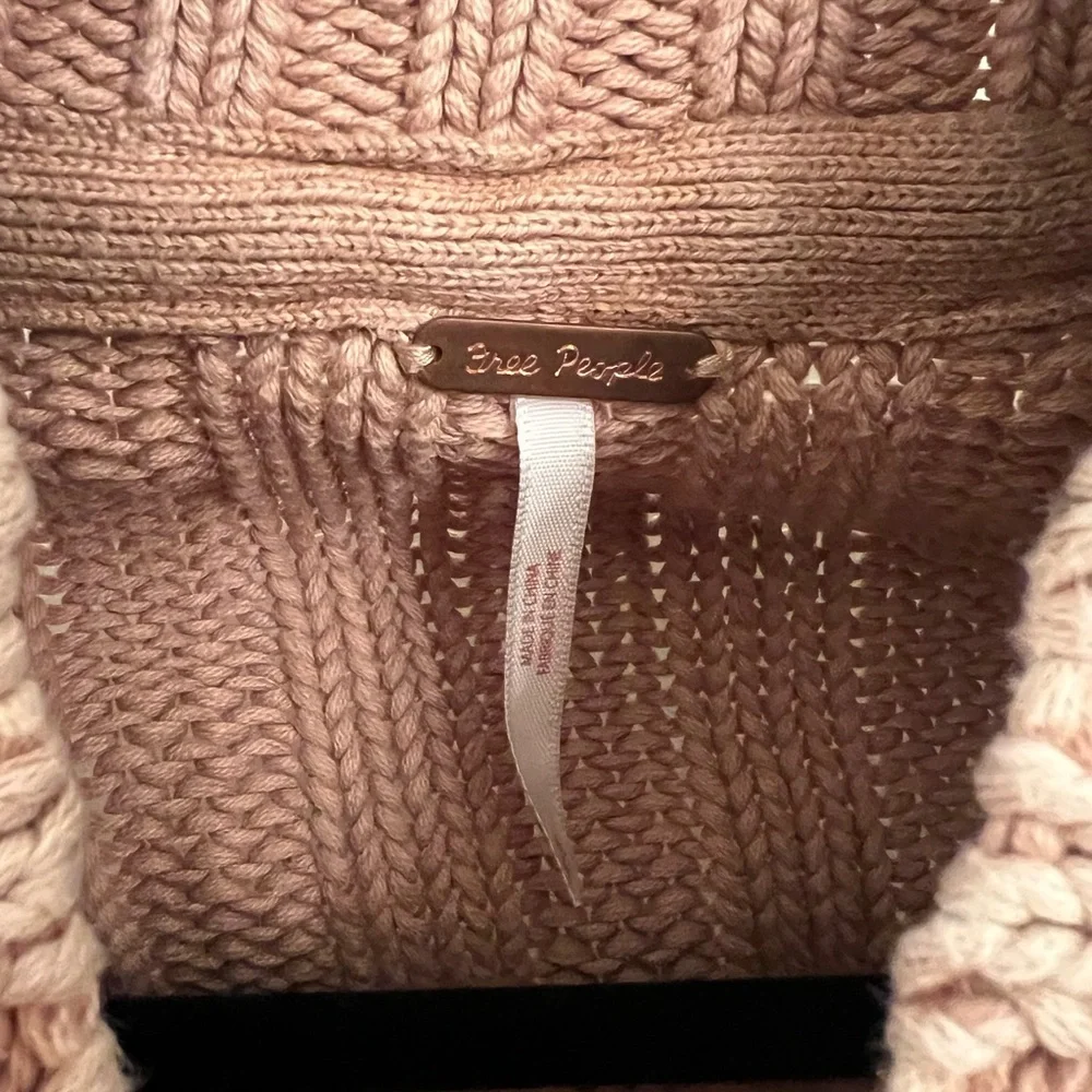 Free People Rose Knit Turtleneck Sweater